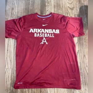 Arkansas baseball Nike t-shirt. Nice quality barely won